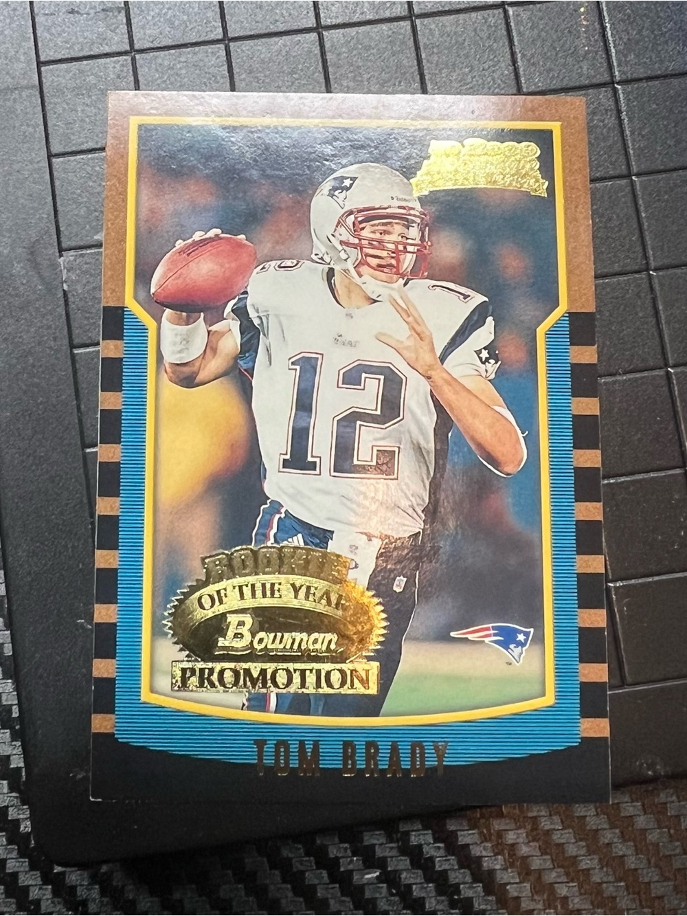 2000 bowman rookie of the year promotion Tom Brady
